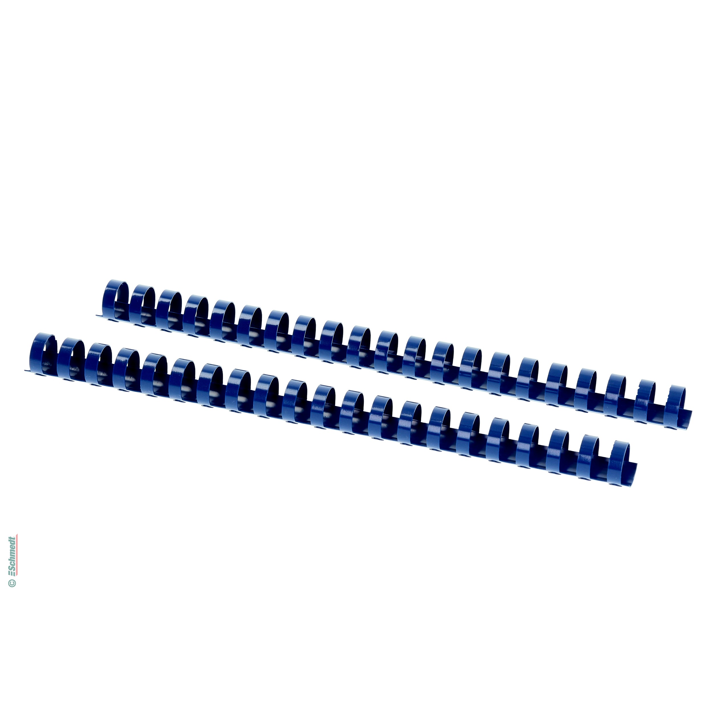 Plastikbinderücken - rund  - farbig - Durchmesser (in mm) 25 - Farbe blau - » Optimaler Binderücken-Ø = Blockstärke + 3 mm... - Bild-1