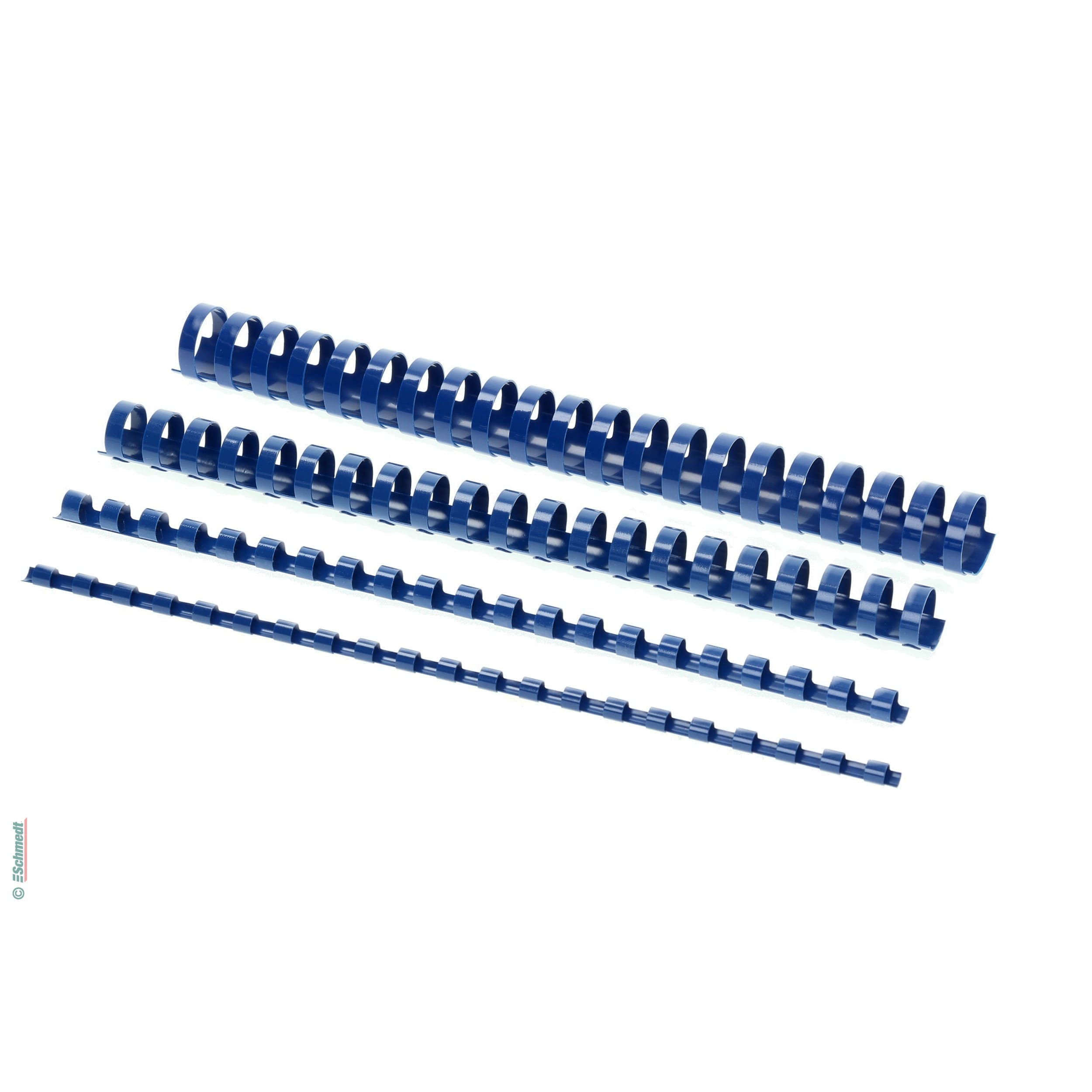 Plastikbinderücken - rund  - farbig - Durchmesser (in mm) 25 - Farbe blau - » Optimaler Binderücken-Ø = Blockstärke + 3 mm... - Bild-1