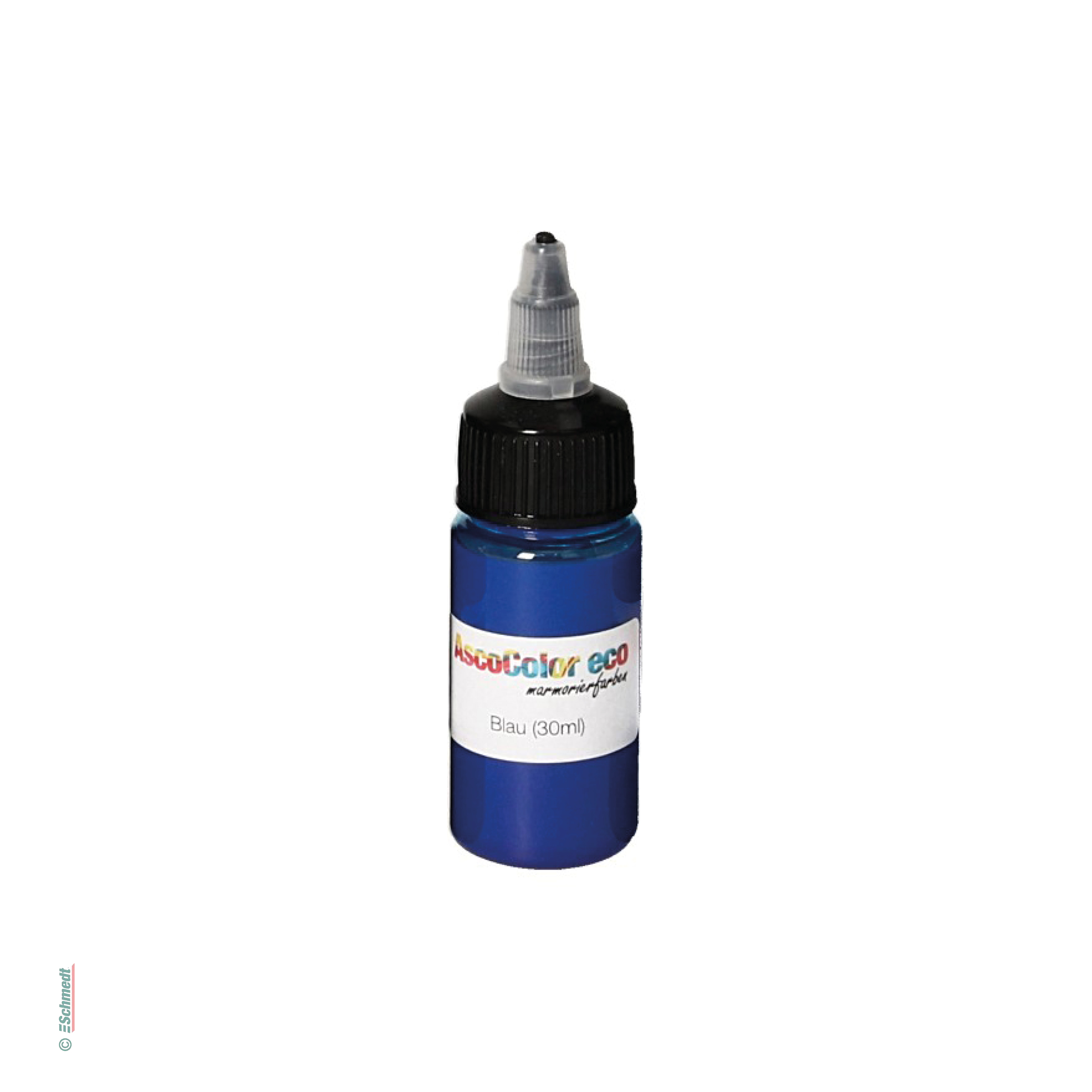 AscoColor eco - Marmorierfarbe - Farbe 105 - blau - Gebindegröße Flasche / 30 ml - zur Herstellung marmorierter Papiere...