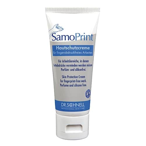 Dr. Schnell Samoprint - Handcreme - Tube à 75 ml - schützt empfindliche Werkstücke vor Fettabdrücken durch den Bearbeiter und die Haut beim ... - Bild-1