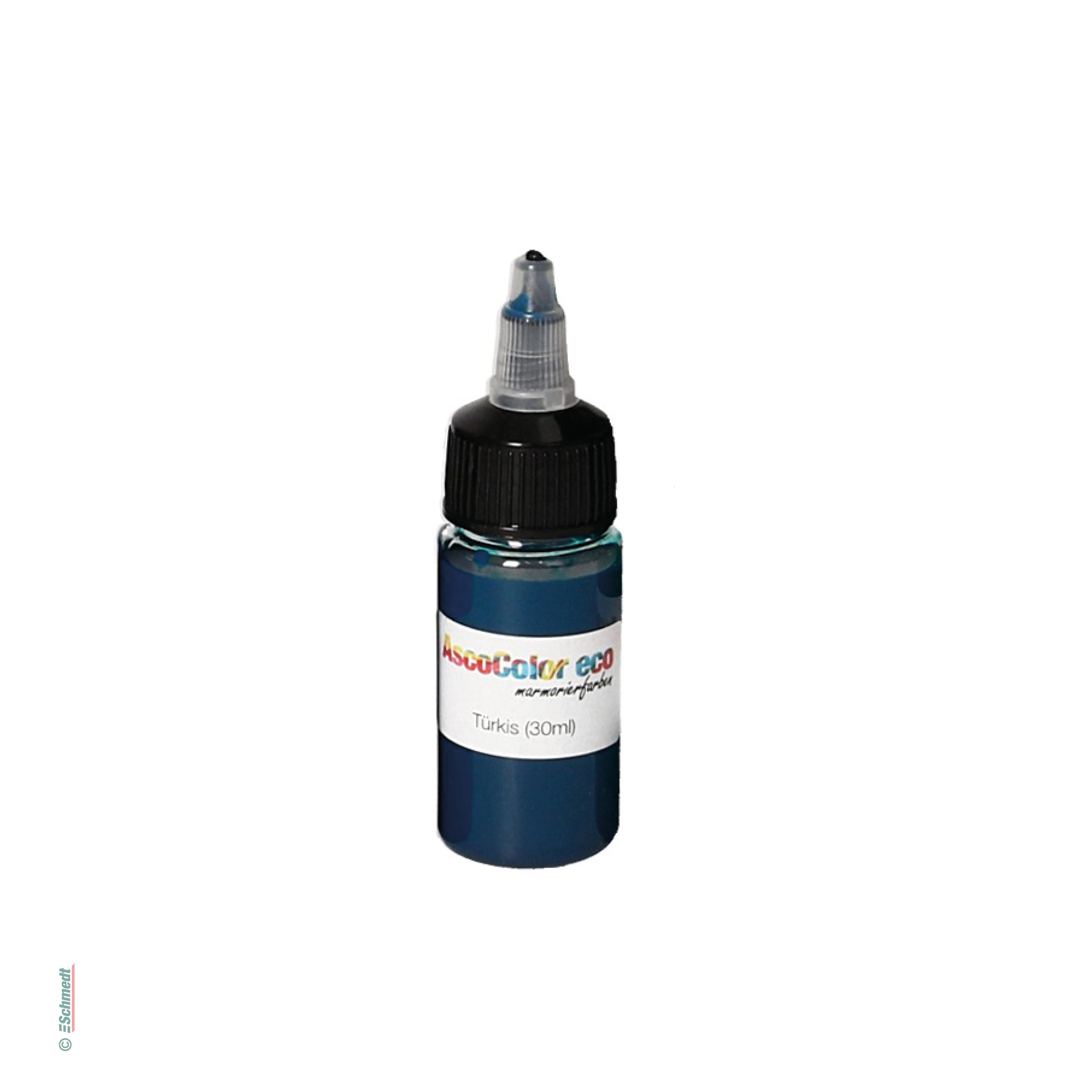 AscoColor eco - Marmorierfarbe - Farbe 106 - türkis - Gebindegröße Flasche / 30 ml - zur Herstellung marmorierter Papiere...