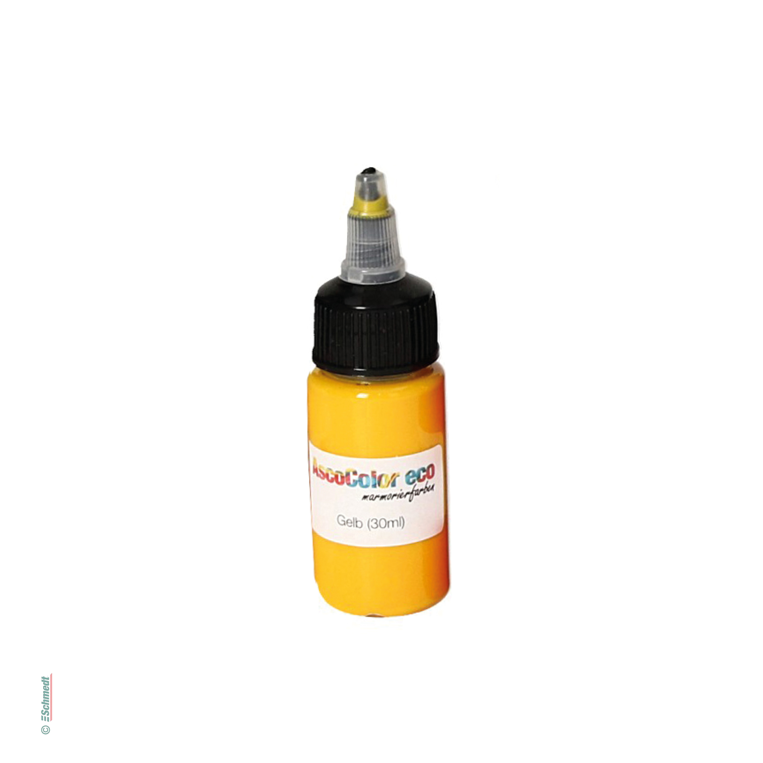 AscoColor eco - Marmorierfarbe - Farbe 101 - gelb - Gebindegröße Flasche / 30 ml - zur Herstellung marmorierter Papiere...