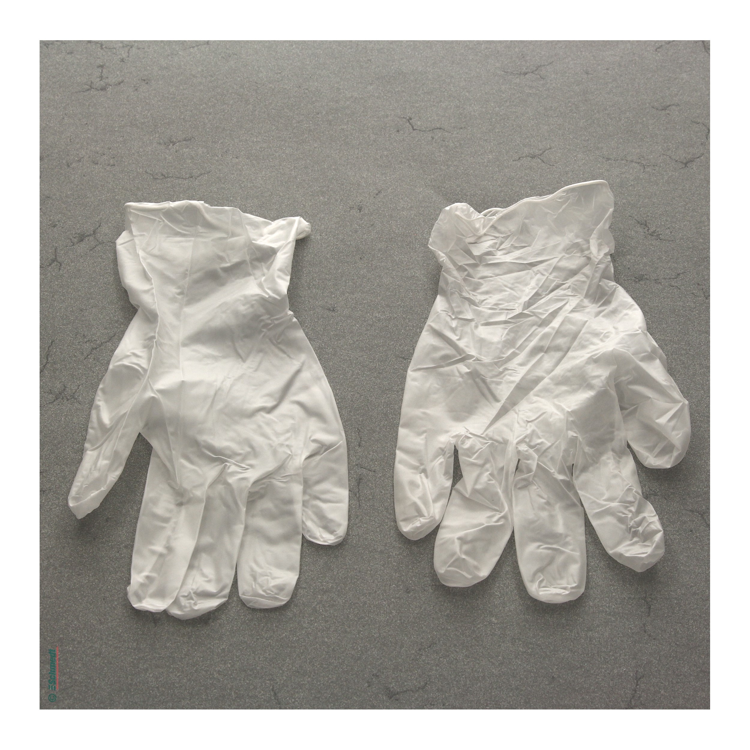 Vinyl-Handschuhe, transparent - puderfrei / Box à 100 St - zur Vermeidung von Fingerabdrücken...