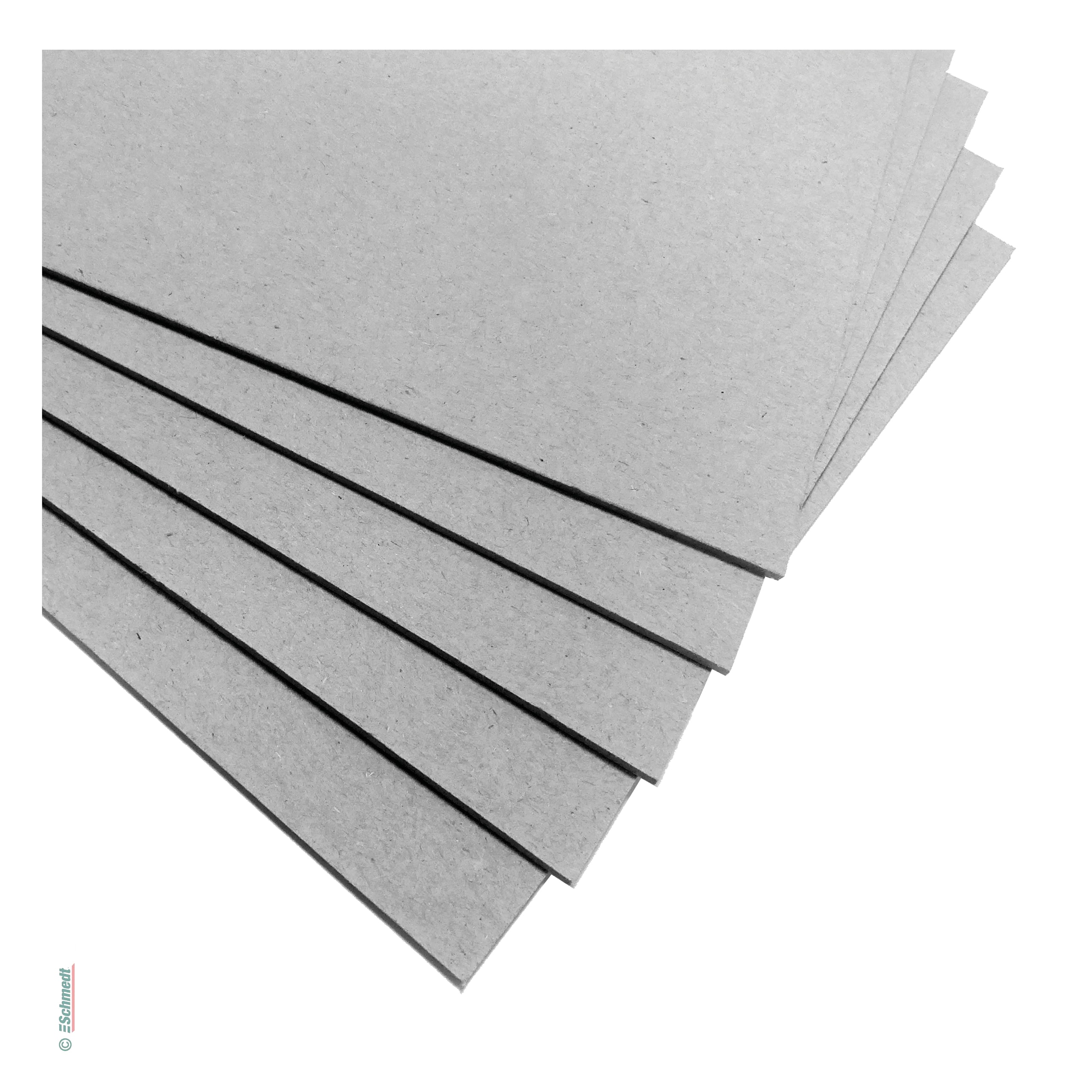 Buchbinder-Pappe-/Graupappe-2,0 mm 70 x 100 cm 5 Bogen 