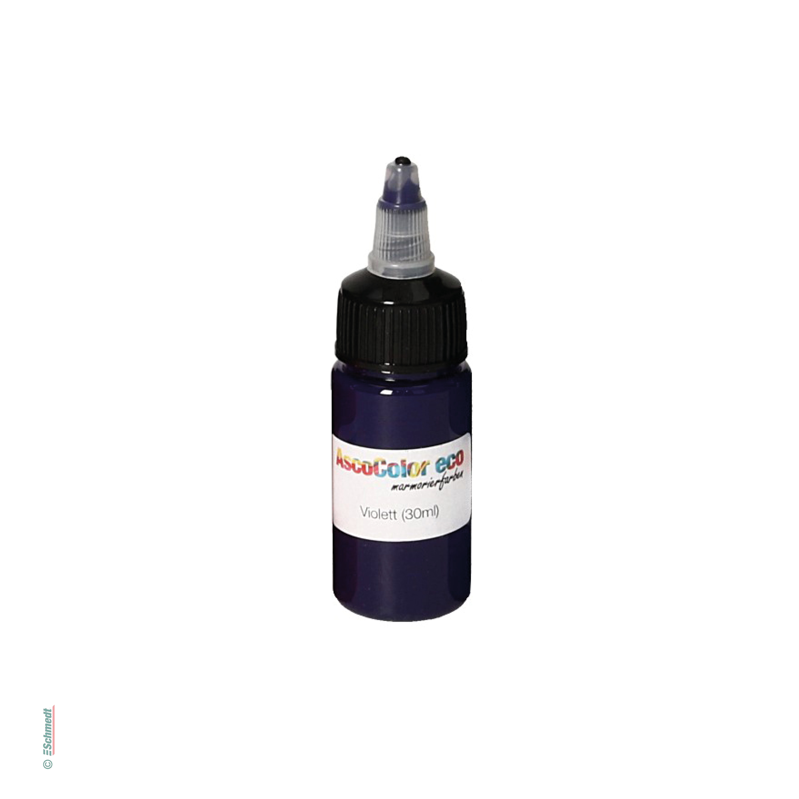 AscoColor eco - Marmorierfarbe - Farbe 104 - violett - Gebindegröße Flasche / 30 ml - zur Herstellung marmorierter Papiere...