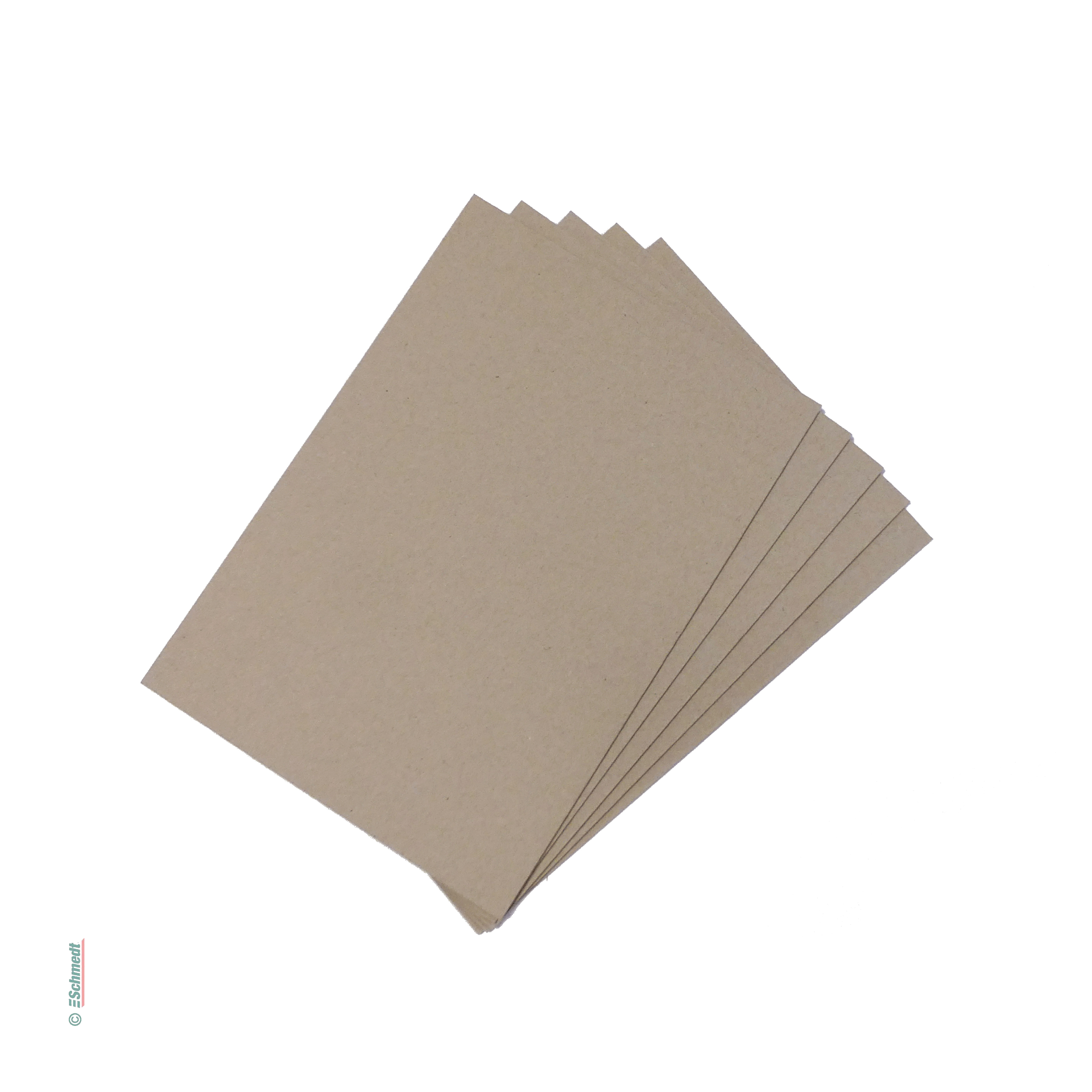 Pappenzuschnitte in DIN-Formaten - aus Buchbinder-Graupappe - Stärke: 2,0 mm - » Paket à 20 Stück

» beidseitig glatt
» mit Vierseiten-Be... - Bild-1
